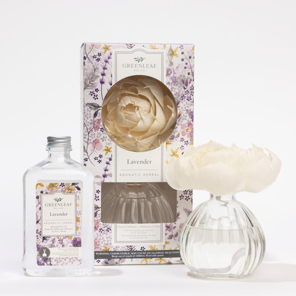 Lavender Flower Diffuser & Fragrance Oil Refill